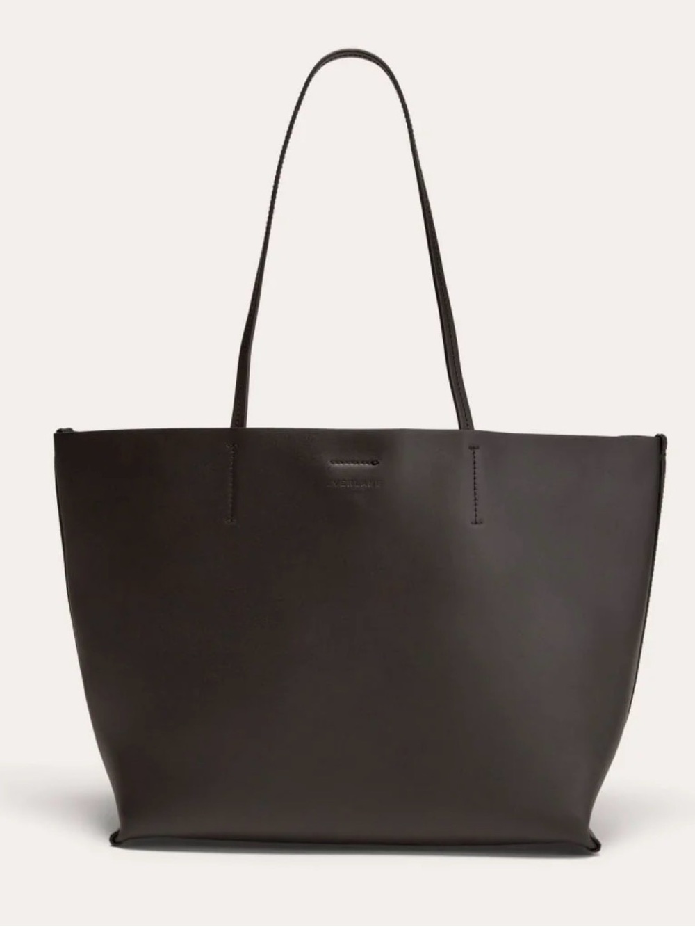 NWT everlane luxe medium Italian leather tote purse bag black